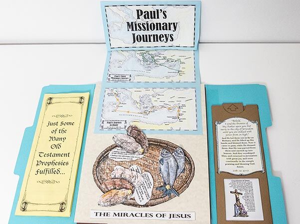 New Testament Activity-Pak (lap book): several projects including Paul's missionary journeys