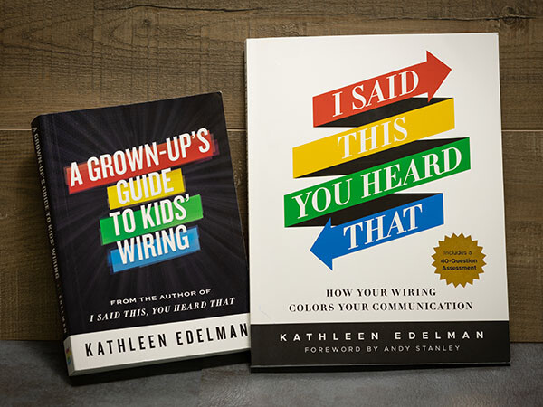 two books by communication coach, Kathleen Edelman