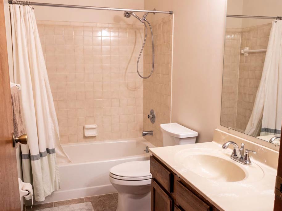 the bathroom before it was remodeled