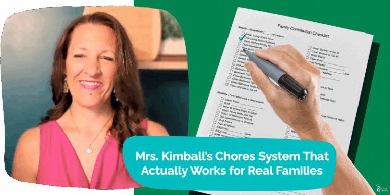 banner for Katie Kimball's family chore system